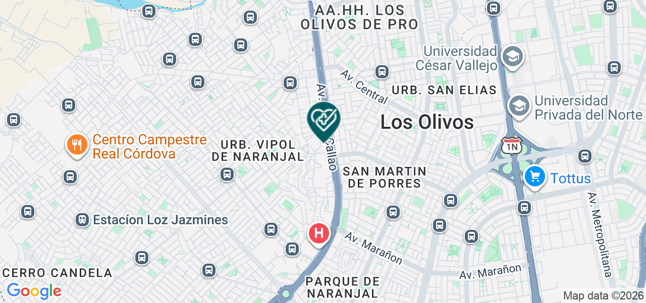 Mapa de Medicnorte SAC.