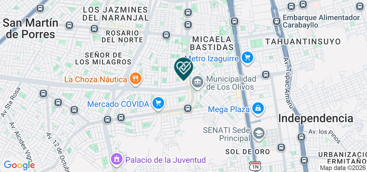 Mapa de Dental Ino Ortodoncia