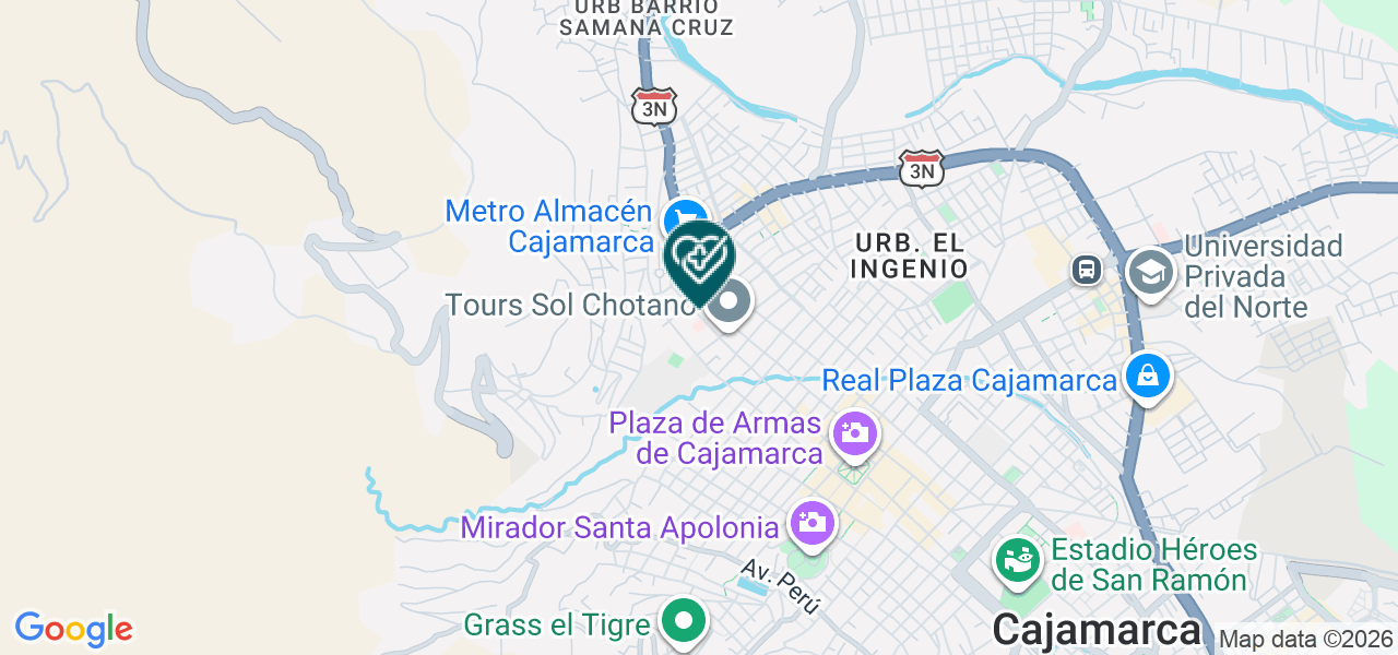 Mapa de Clinica Limatambo Cajamarca S.A.C.