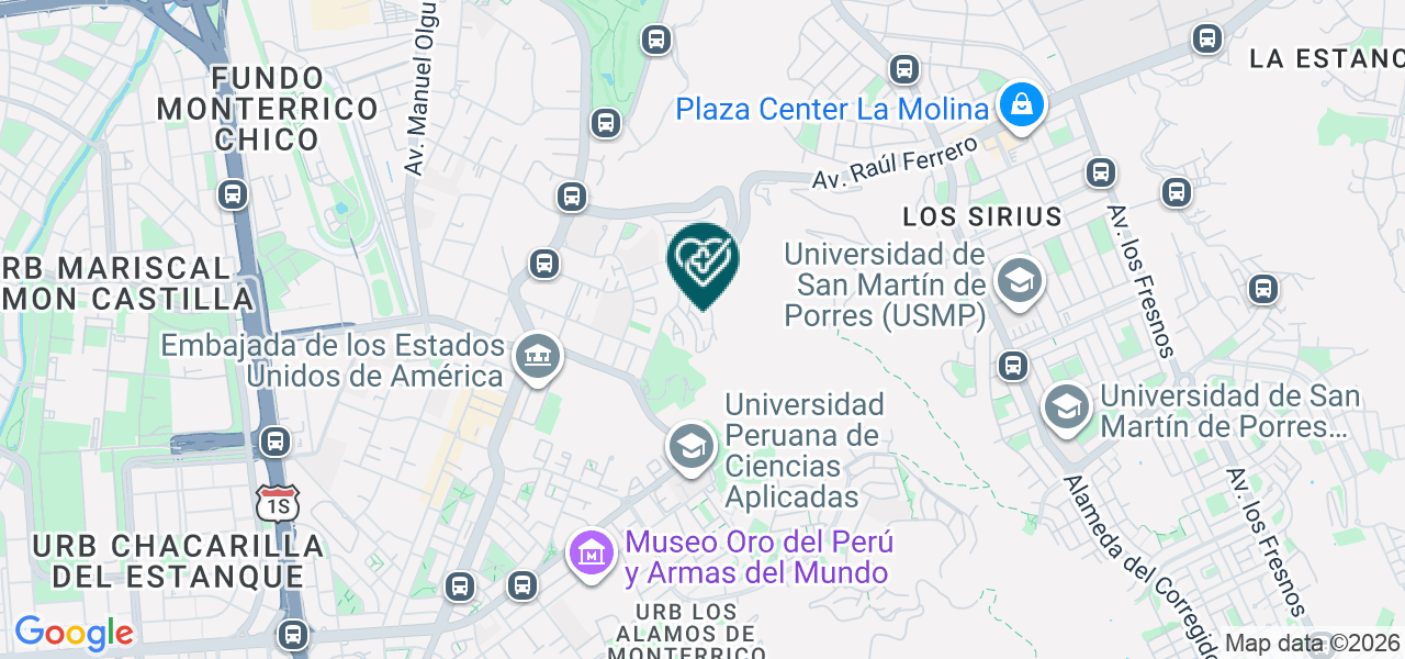 Mapa de Consultorio Odontologico "dent Becerra
