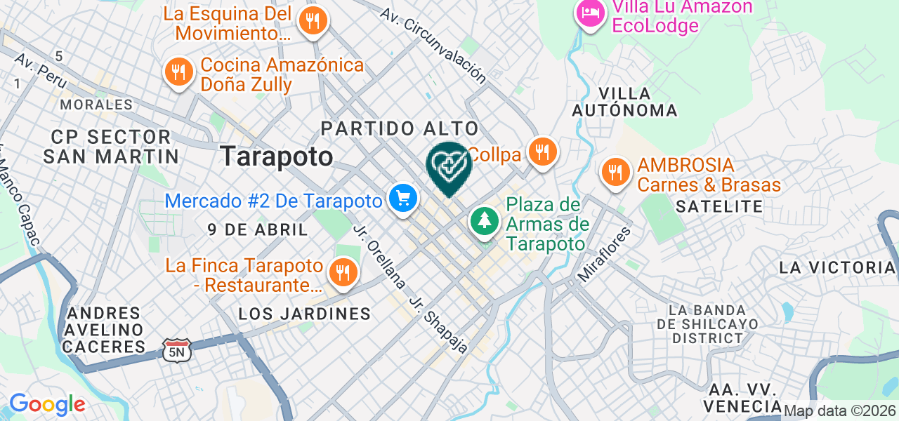 Mapa de Centro Optico San Martin