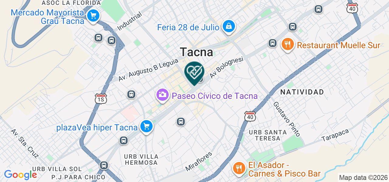 Mapa de Consultorio Medico Urologico