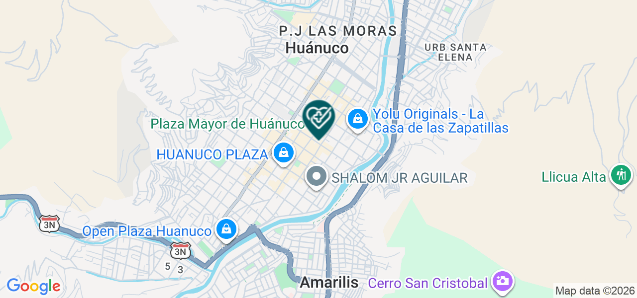 Mapa de Clinica de Ojos Santos S.R.L