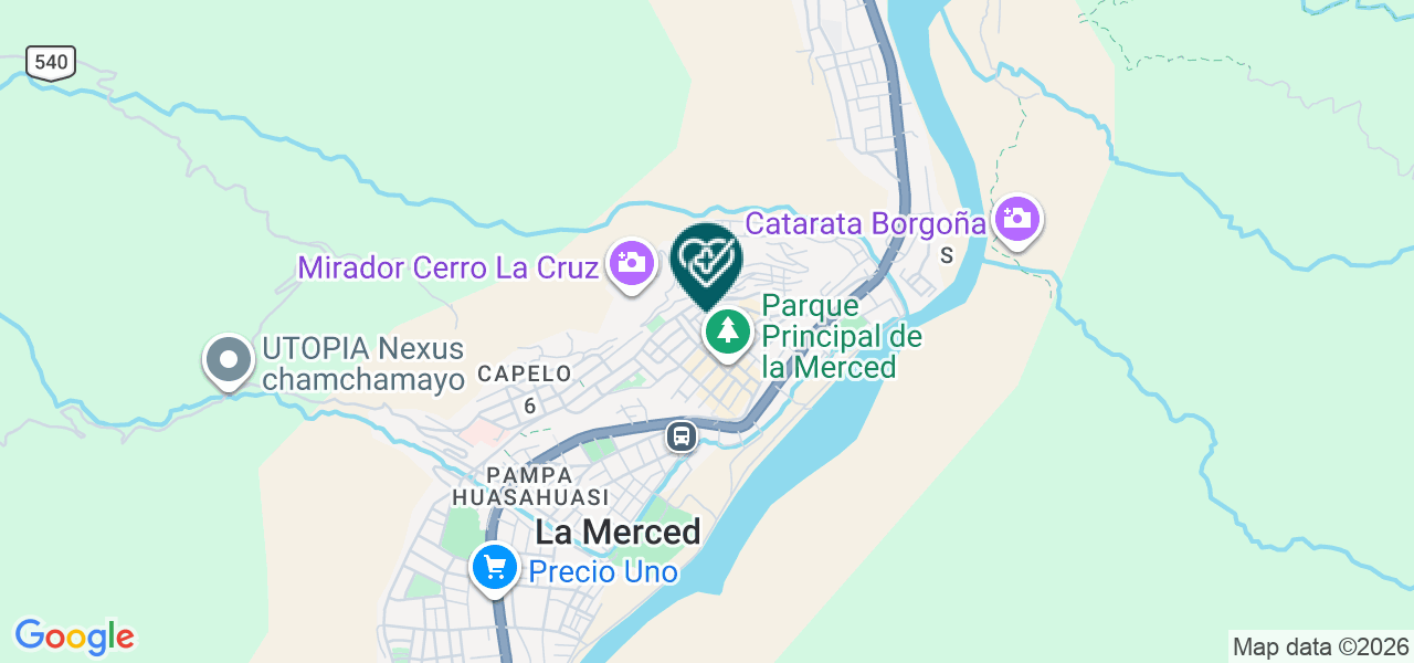 Mapa de Consultorio Dental Jahen del Carpio