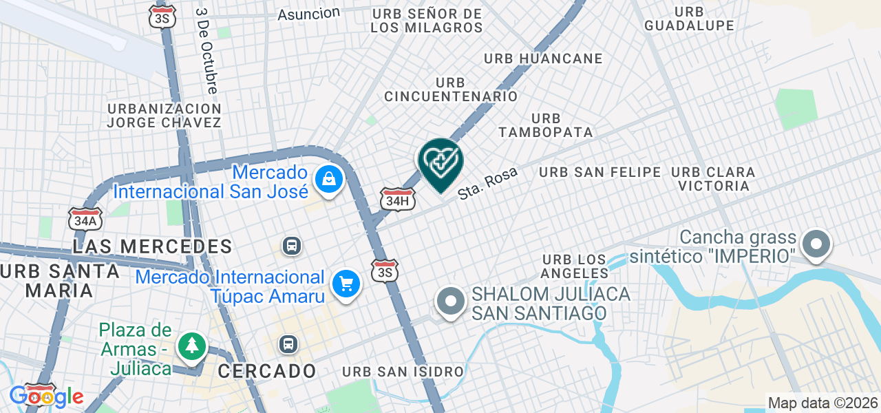 Mapa de Centro Medico "cruz Milagrosa