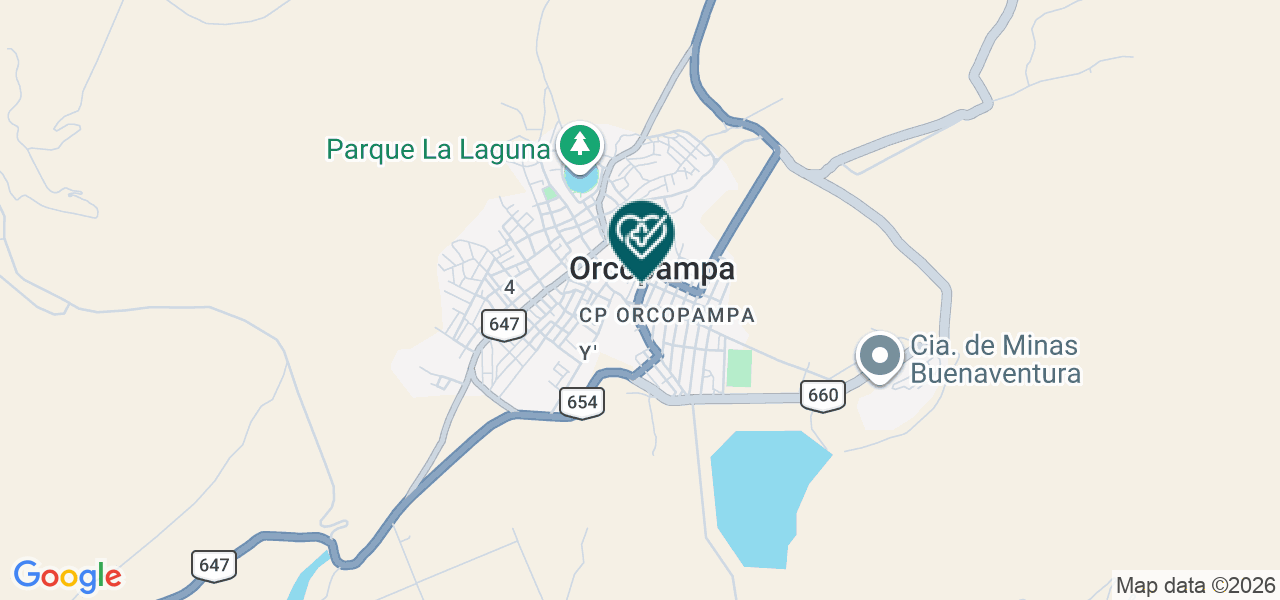 Mapa de Natclar - Orcopampa