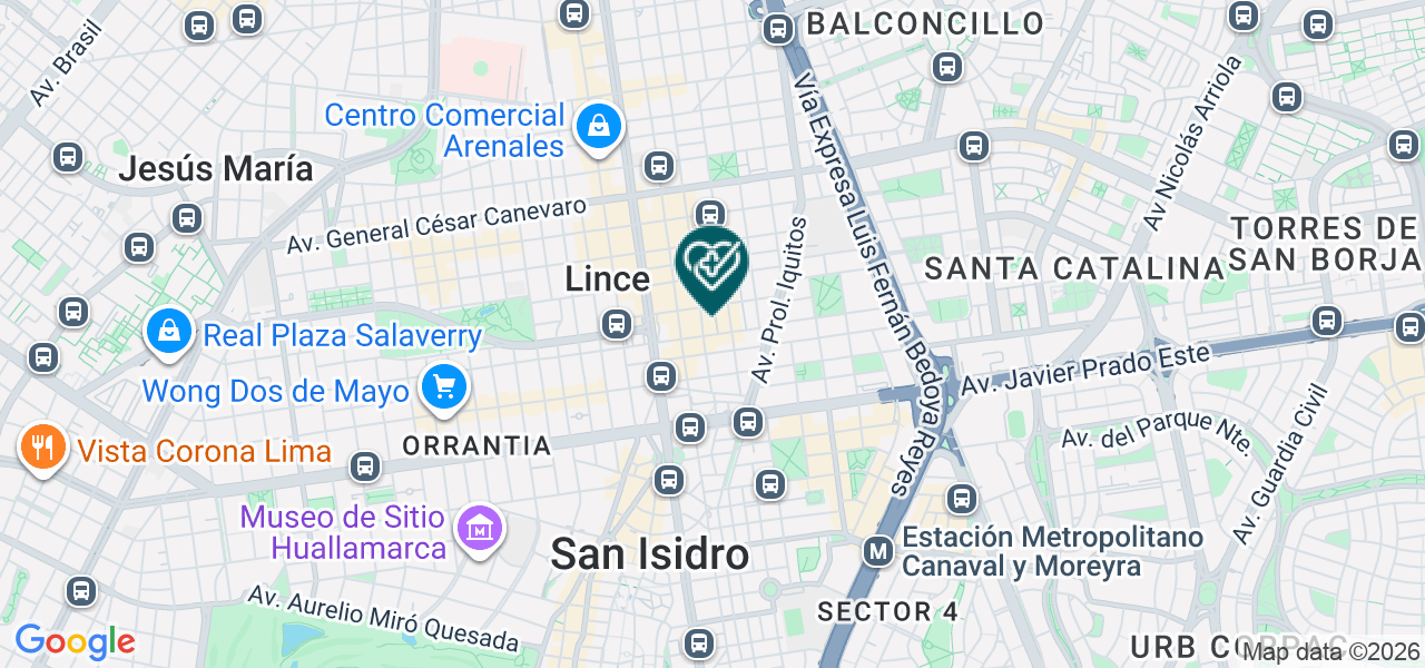 Mapa de Inbiomedic SAC