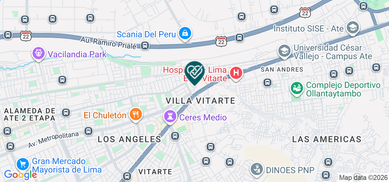 Mapa de Eyes Center