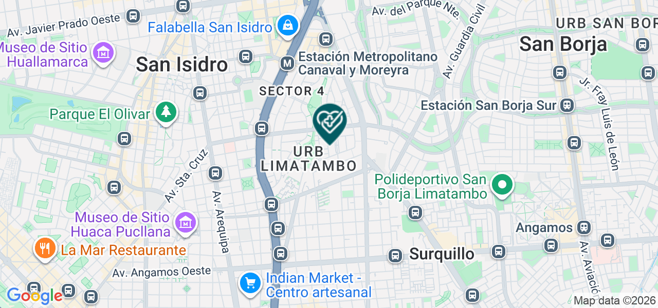 Mapa de Consultorio Medico Especializado Salud Mujer