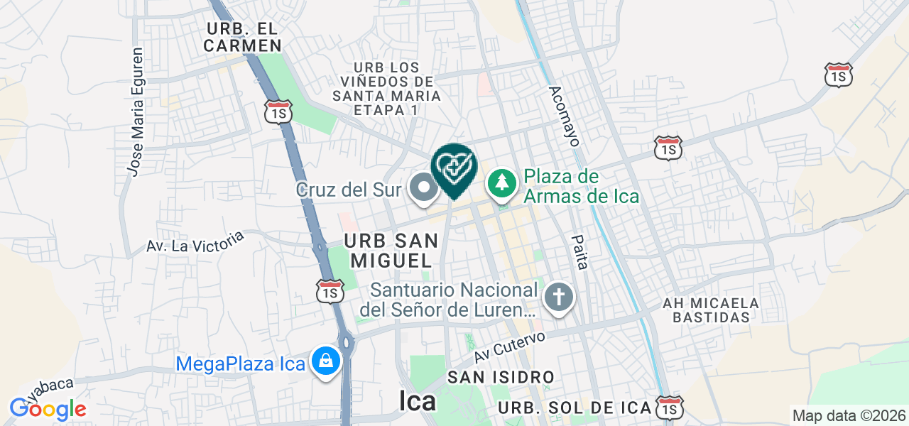 Mapa de Policlinico Parroquial San Francisco de Asís