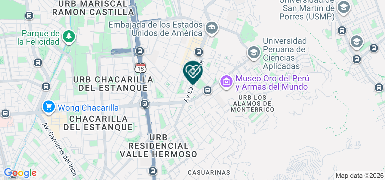 Mapa de Consultorio Dental Dra Asian