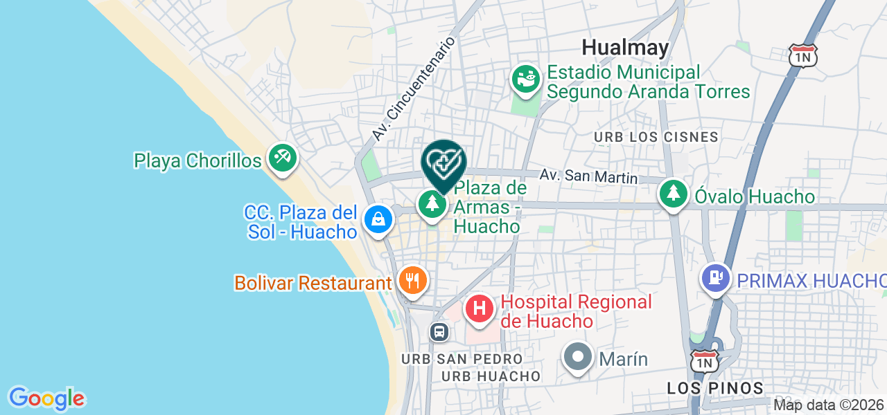 Mapa de Centro Ecografico 28 de Julio