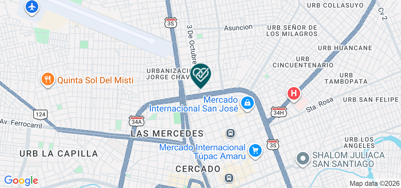 Mapa de Clinica Internacional Nacer