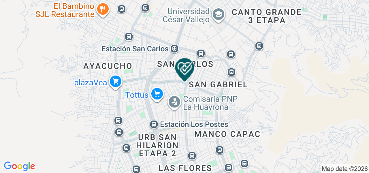 Mapa de Consultorio Dental Dulce Sonrisa