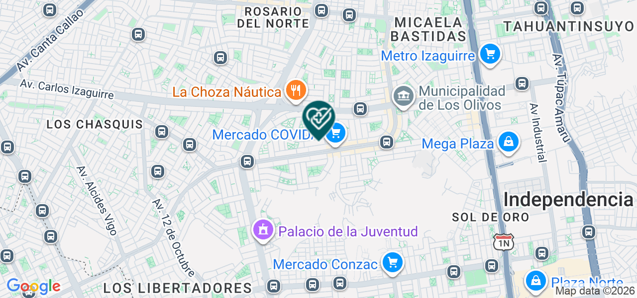 Mapa de Mavident SAC