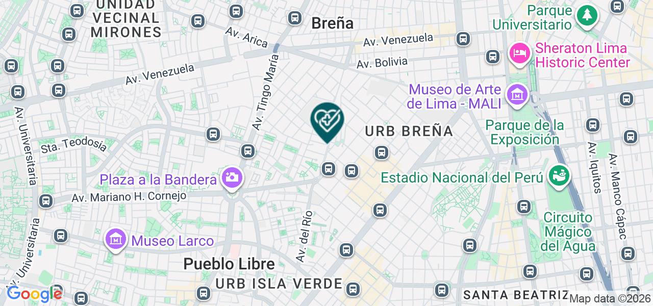 Mapa de Centro de Psicología Familiar