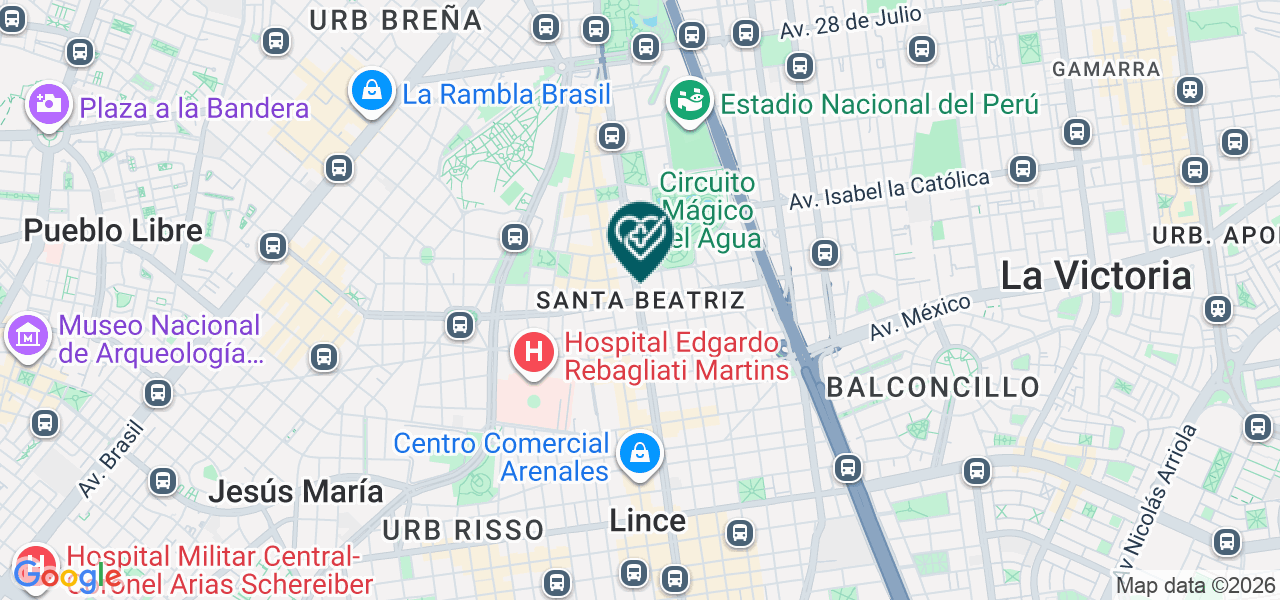 Mapa de Medicina Prevencion y Salud E.I.R.L.