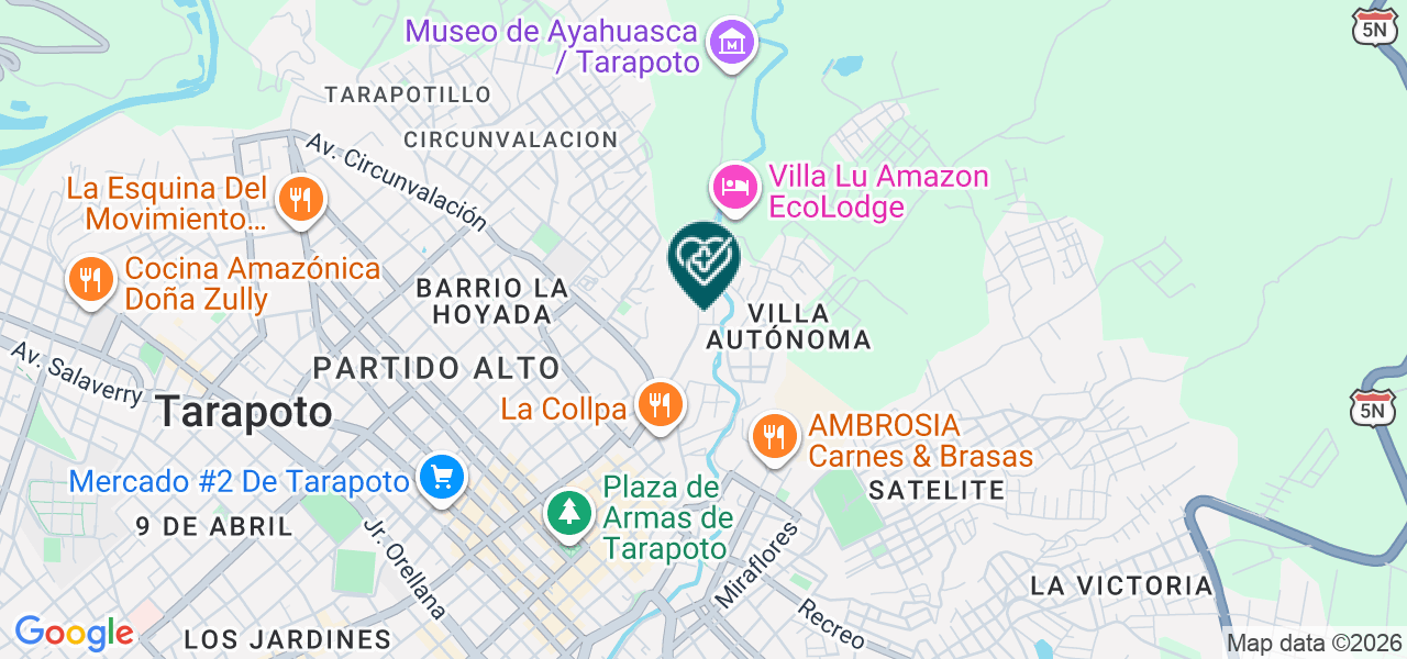 Mapa de Centro Takiwasi