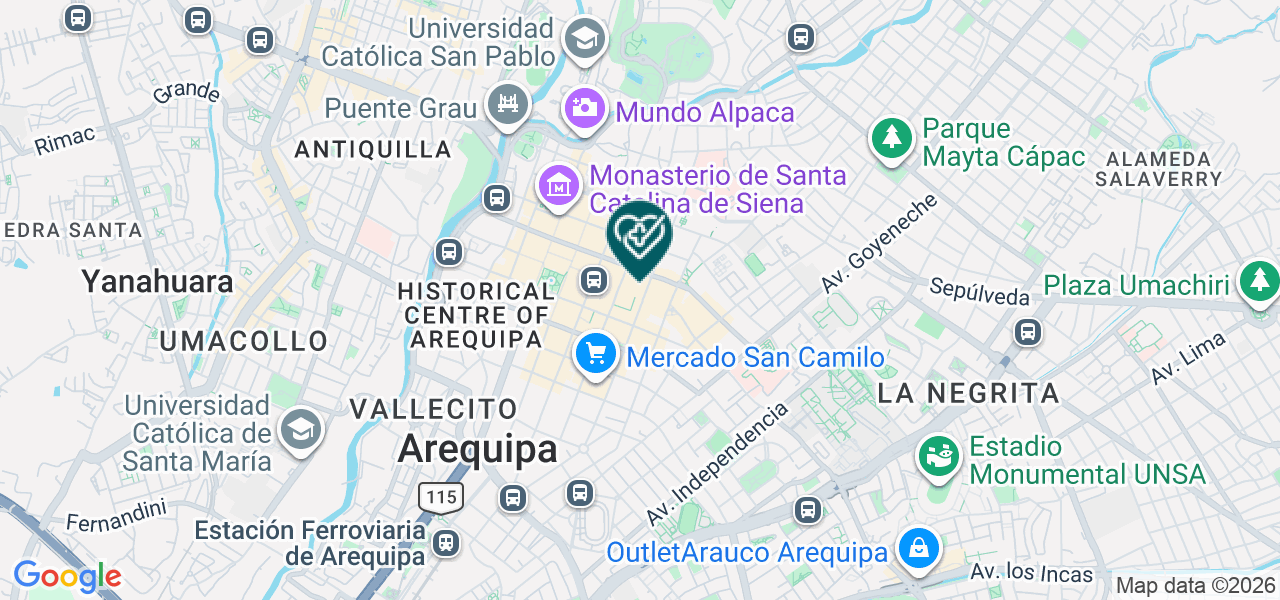 Mapa de Centro Óptico " Ópticas Figueredo I