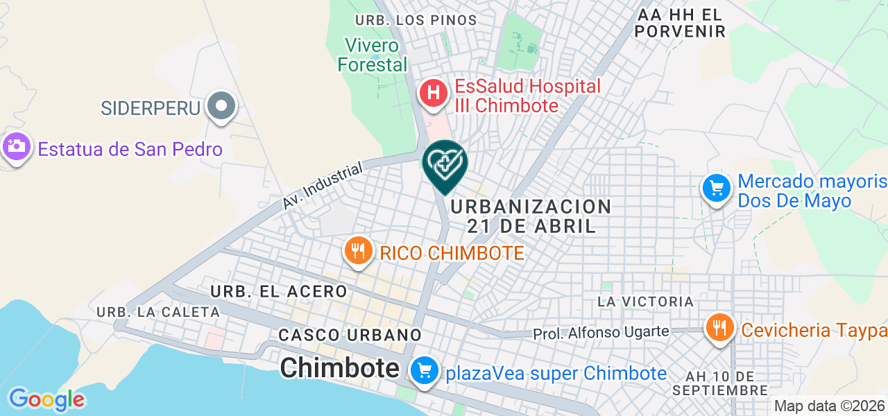 Mapa de Clinica Belen