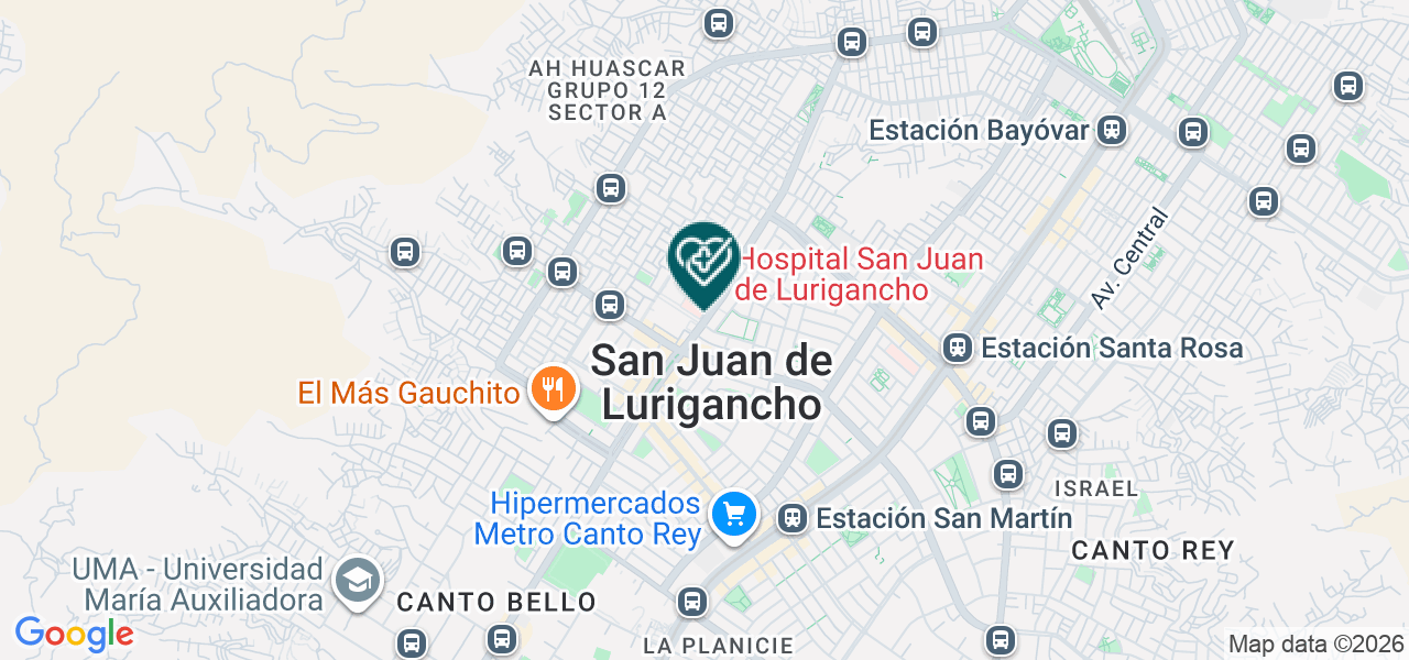 Mapa de Consultorio Profesional San Agustin