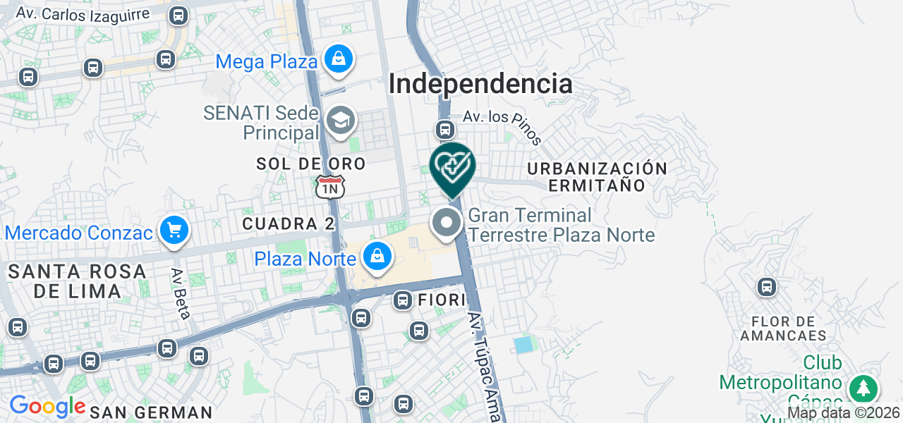 Mapa de Medvida Salud E.I.R.L.