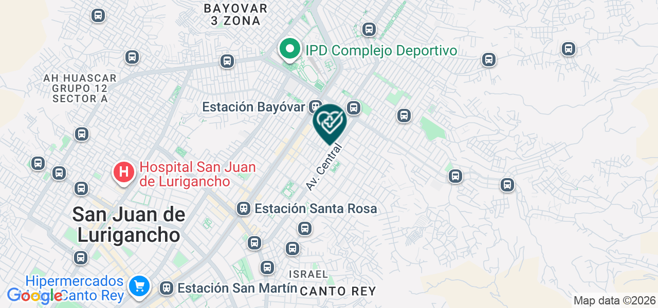 Mapa de Central Medica