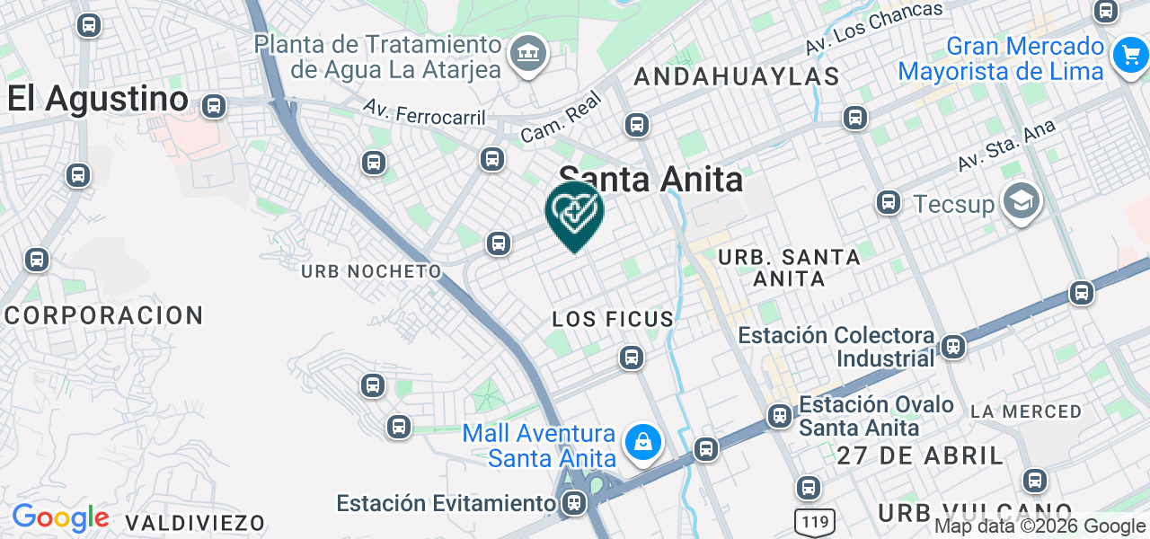 Mapa de C. Dental Santa Anita