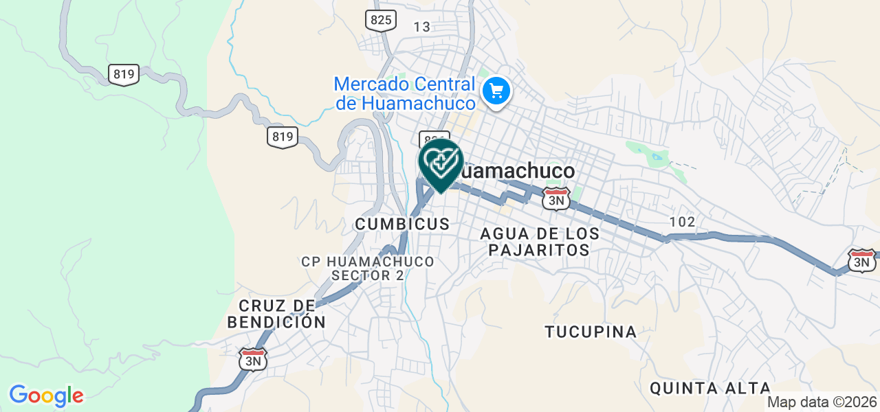 Mapa de Centro Medico Natividad