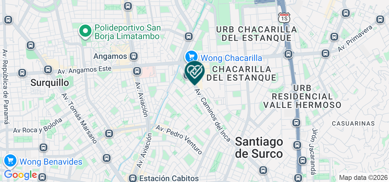 Mapa de Servicio Medico Especializado Pf Services