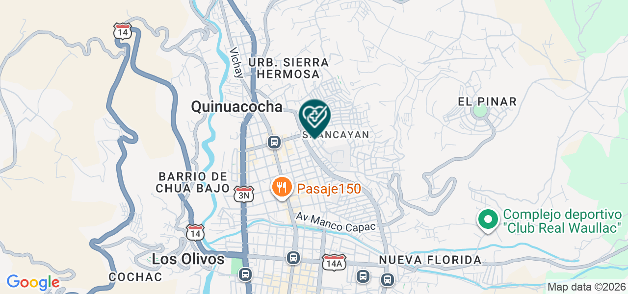 Mapa de Complejo Medico Santiago Apostol