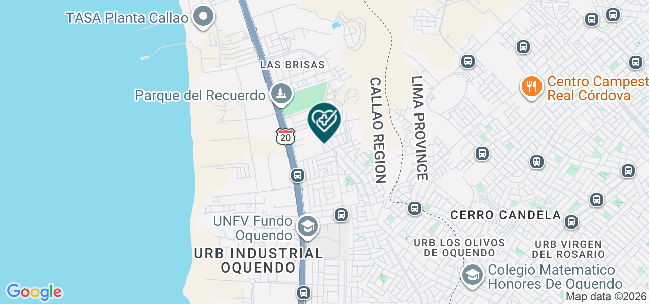 Mapa de Clínica Oquendo