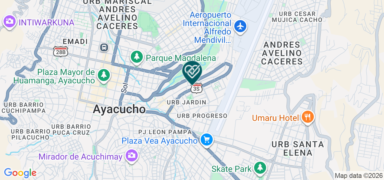 Mapa de Centro de Dialisis Santa Ana