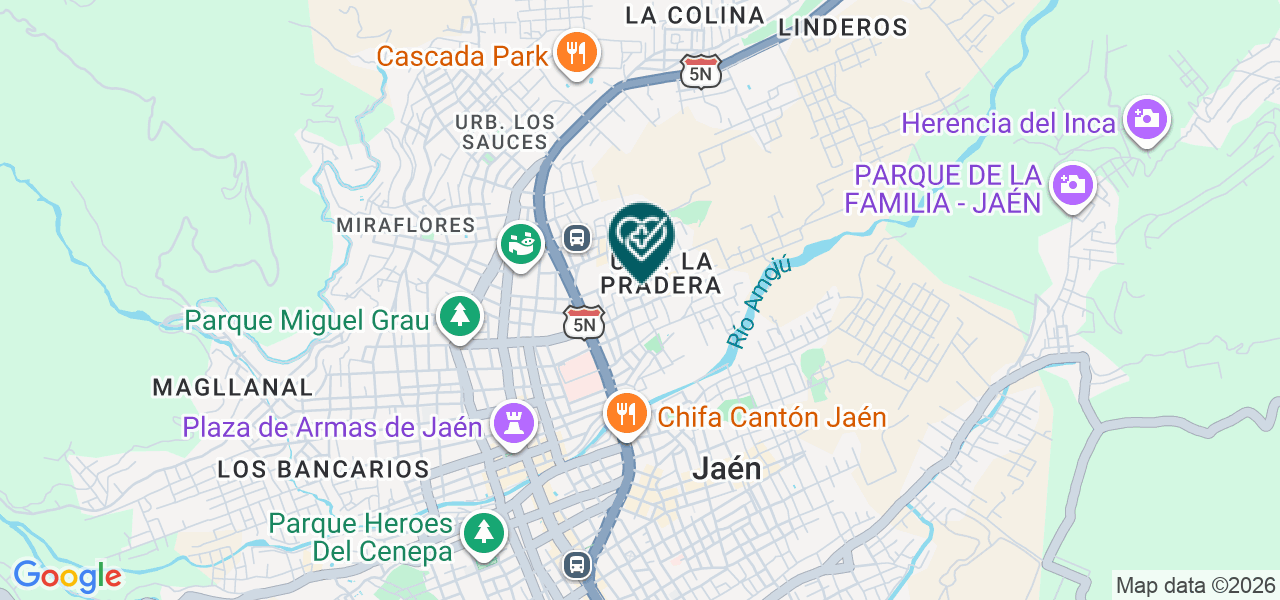 Mapa de Pedicenter
