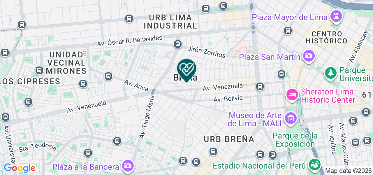 Mapa de Unilene
