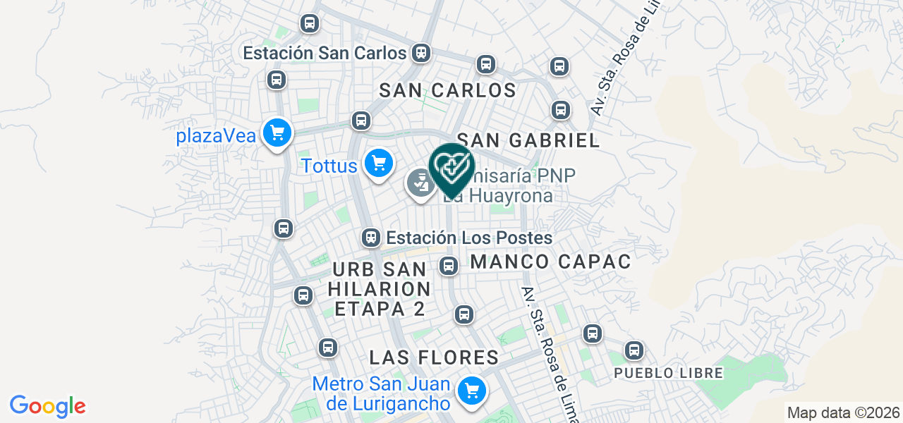 Mapa de Centro Medico Materno Infantil Santa Elizabeth