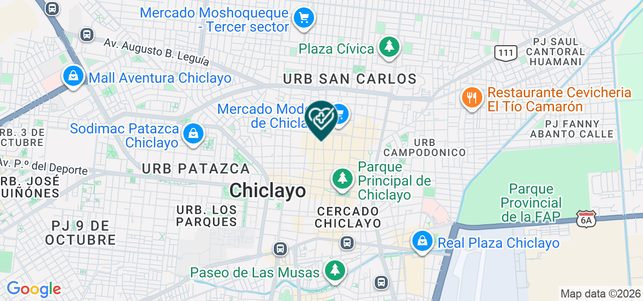 Mapa de Centro Medico Vinali
