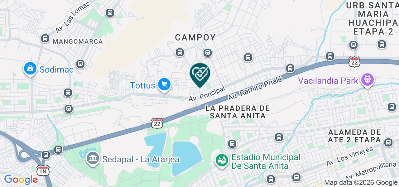 Mapa de Consultorio Dental San Martín