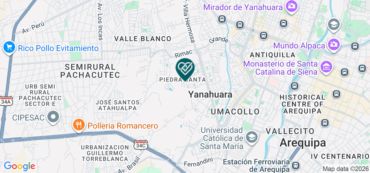 Mapa de Clinica Aliviari