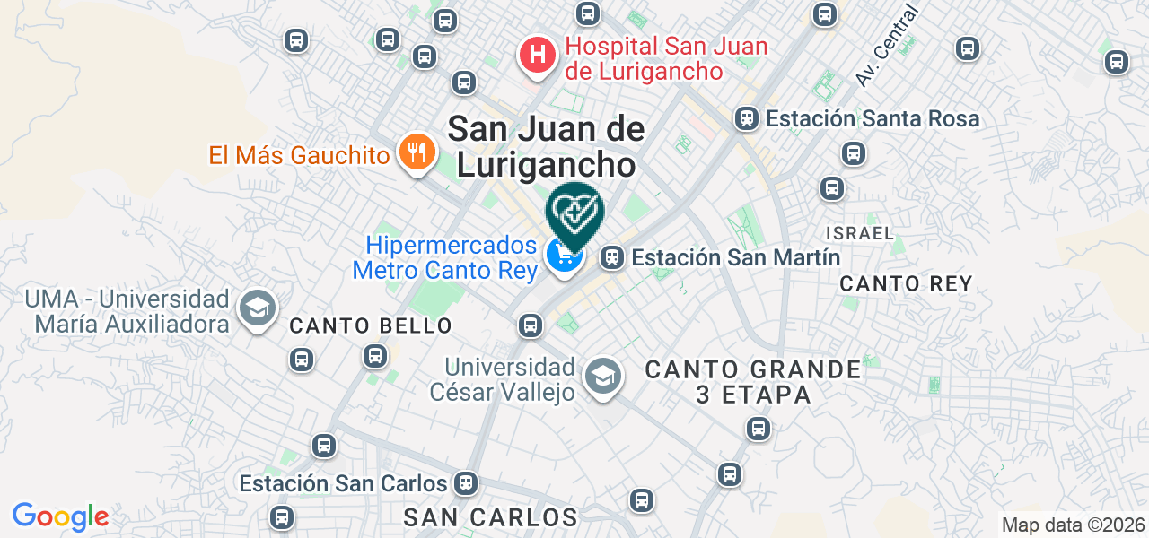 Mapa de Consultorio Dental Arte & Sonrisa S.A.C