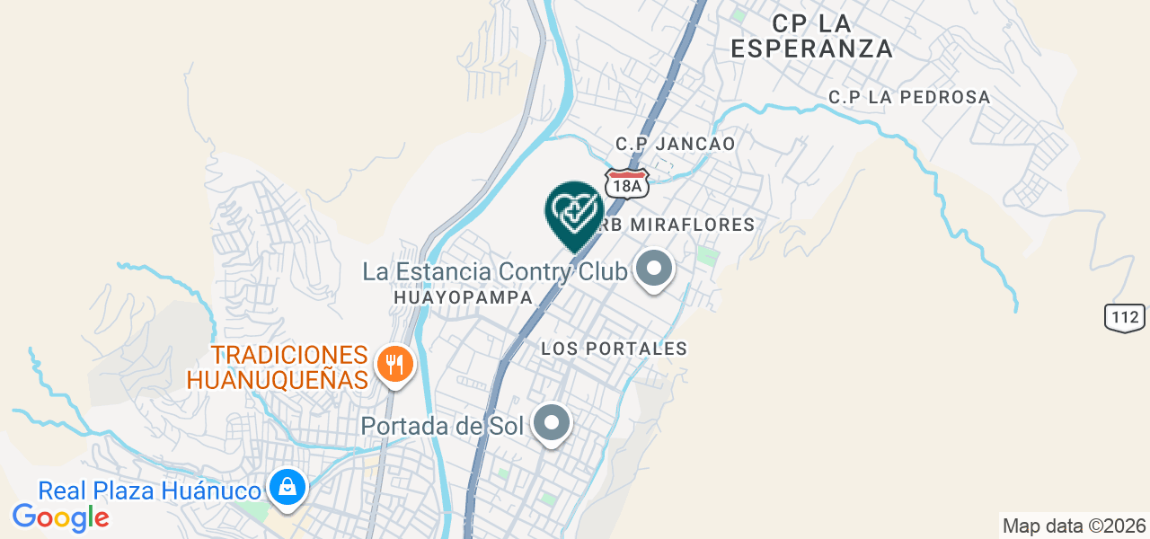 Mapa de Centro Medico Especializado Primavera