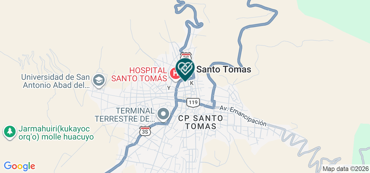 Mapa de Especializado Chumbivilcas