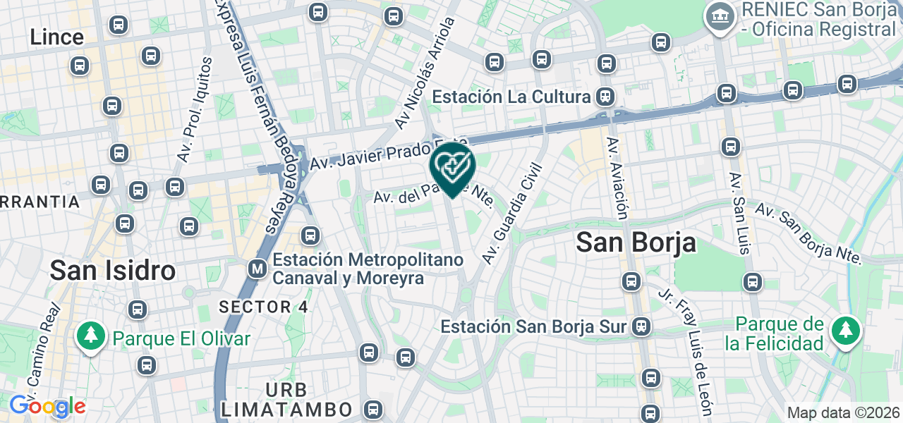 Mapa de Laser Vision Center