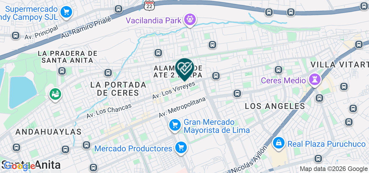 Mapa de Consultorio Dental Odontocent