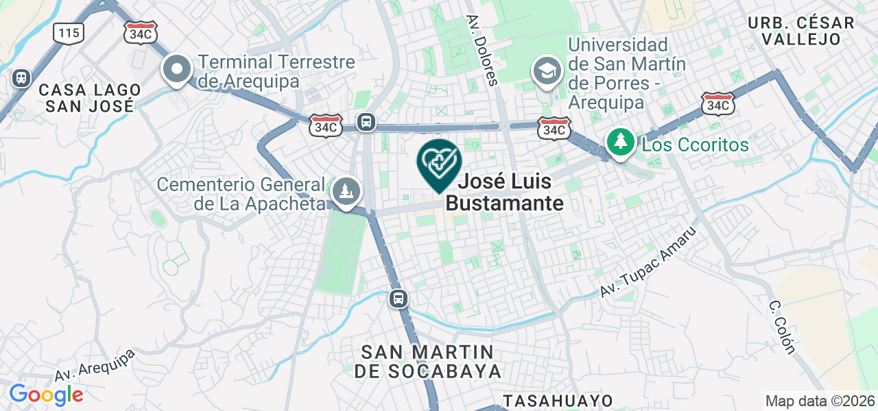 Mapa de Consultorios Médicos Innovasalud