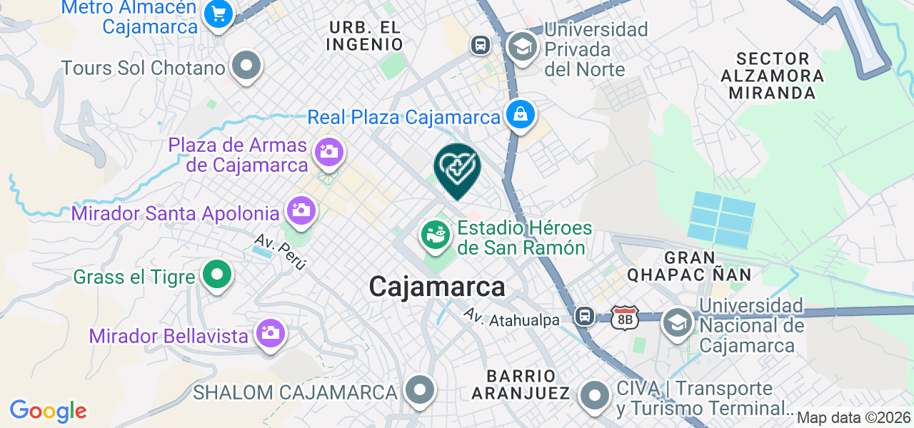 Mapa de Famygensalud E.I.R.L