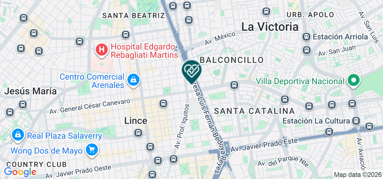 Mapa de Dentaurus Clinica Dental E.I.R.L.