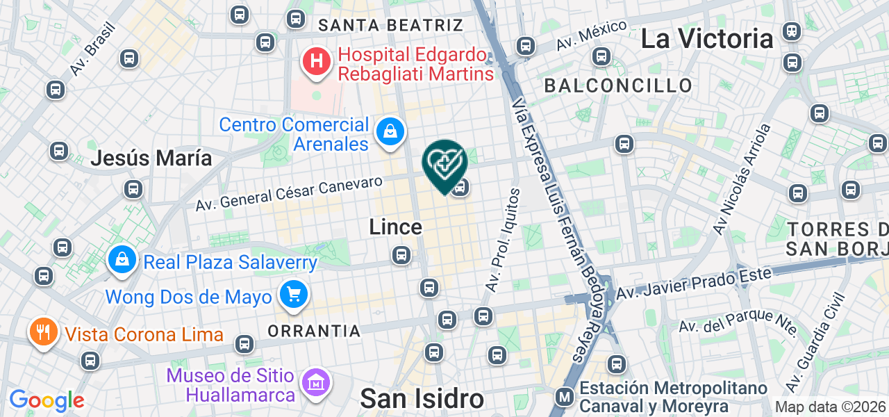 Mapa de Inbiomedic SAC