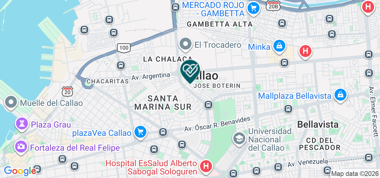 Mapa de Santos Cristina Caycho Bajonero