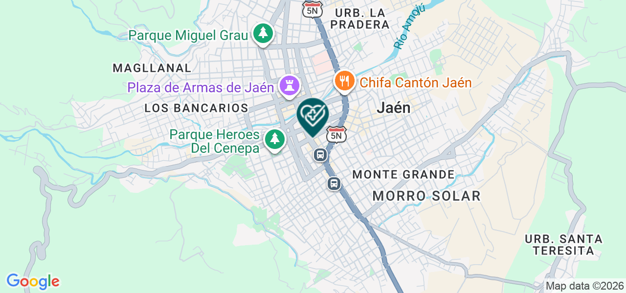 Mapa de Consultorios Medicos Especializados Santa Rosa